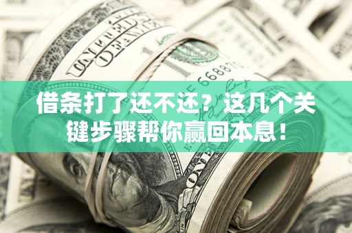 北京借条打了还不还？这几个关键步骤帮你赢回本息！