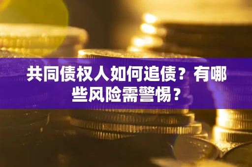 北京共同债权人如何追债？有哪些风险需警惕？
