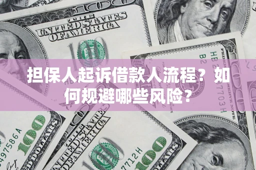 北京担保人起诉借款人流程？如何规避哪些风险？