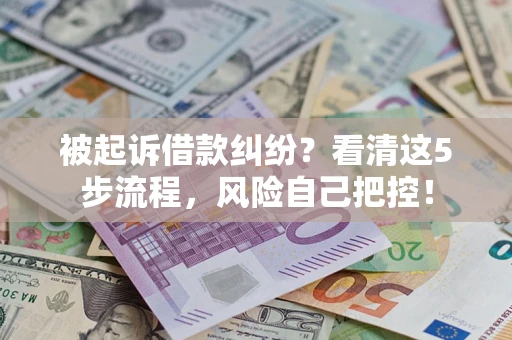 北京被起诉借款纠纷？看清这5步流程，风险自己把控！