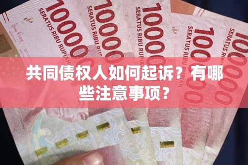 北京共同债权人如何起诉？有哪些注意事项？
