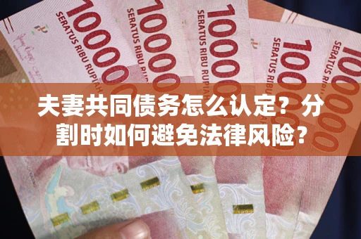 北京夫妻共同债务怎么认定？分割时如何避免法律风险？