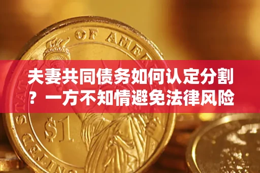 北京夫妻共同债务如何认定分割？一方不知情避免法律风险必看！